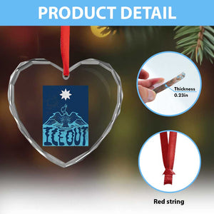Ice Out Minnesota Loon Heart Crystal Glass Ornament MN State Protest TS11 Print Your Wear
