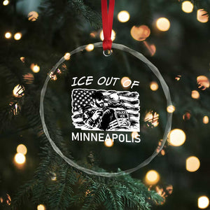Ice Out Of Minneapolis Crystal Glass Ornament Minnesota Protest Support Gift TS12 Print Your Wear