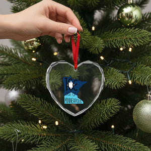 Ice Out Of Minneapolis Heart Crystal Glass Ornament Minnesota Community Support Gift TS12 Print Your Wear