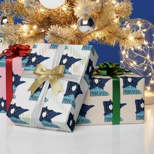 Ice Out Of Minneapolis Wrapping Paper Roll Minnesota Community Support Gift TS12 Print Your Wear