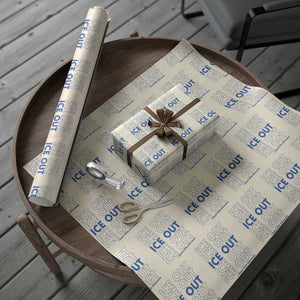 ICE Out Wrapping Paper Roll I Stand With Minnesota Minneapolis Anti ICE TS14 Beige Print Your Wear
