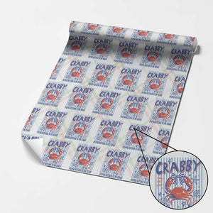 If Crabby Please Return To The Beach Wrapping Paper Roll Funny Summer Girl TS11 Christmas Plaid Print Your Wear