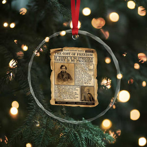 If There Is No Struggle No Progress Crystal Glass Ornament Frederick Douglass Newspaper TS12 Print Your Wear
