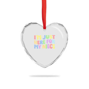 Im Just Here For My Niece Heart Crystal Glass Ornament Gift For Aunt From Niece TS10 Print Your Wear
