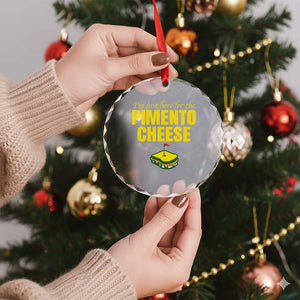 I'm Just Here For The Pimento Cheese Crystal Glass Ornament Funny Golf Foodie TS11 Print Your Wear