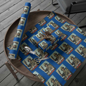 I’m Not Dying For Israel America First Veteran Wrapping Paper Roll Anti Foreign War Military Statement TS02 Blue Print Your Wear