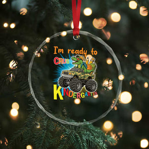 Im Ready To Crush Kindergarten Crystal Glass Ornament Dinosaur Driving Truck Gift TS12 Print Your Wear