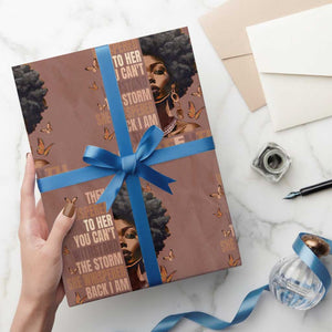 I'm The Storm Black Women Wrapping Paper Roll Juneteenth Black History Melanin - Print Your Wear