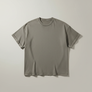 Oversized Washed Cotton T-Shirt flat lay