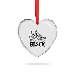 In May We Wear Black Heart Crystal Glass Ornament Melanoma Support Family Gift TS12 Print Your Wear