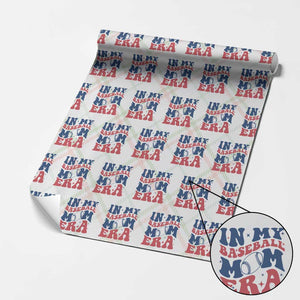 In My Baseball Mom Era Wrapping Paper Roll Game Day Sports Mom TS12 Christmas Plaid Print Your Wear