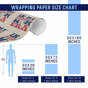 In My Baseball Mom Era Wrapping Paper Roll Game Day Sports Mom TS12 Print Your Wear