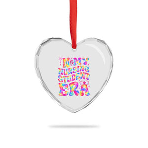 In My Nursing Student Era Heart Crystal Glass Ornament Future Nurse Gift