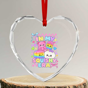 In My Squishy Era Heart Crystal Glass Ornament Cute Kawaii Pastel Dumpling Graphic
