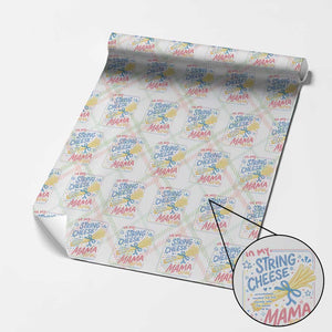 In My String Cheese Mama Era Wrapping Paper Roll Funny Mom Life Coquette Bow TS11 Christmas Plaid Print Your Wear