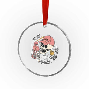 In My T-Ball Mom Era Skeleton Crystal Glass Ornament Baseball Mother's Day TS02 Print Your Wear
