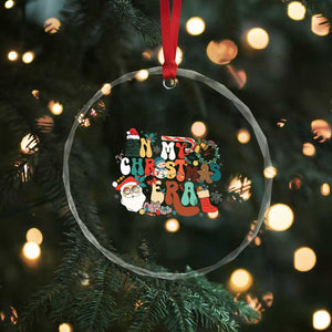 In My Xmas Era Retro Groovy Crystal Glass Ornament TS09 Print Your Wear