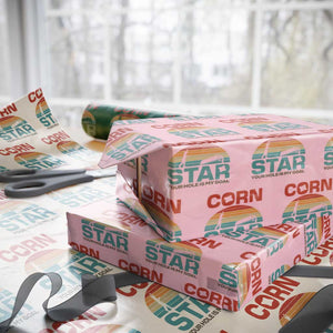Inappropriate Cornhole Wrapping Paper Roll Retro Funny Adult Humor Cornstar Your Hole Is My Goal TS10 Light Pink Print Your Wear