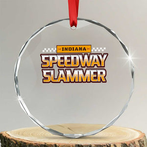 Indiana Speedway Slammer 2025 Crystal Glass Ornament Detention Prison TS02 Transparent Glass 3'' Circle Print Your Wear