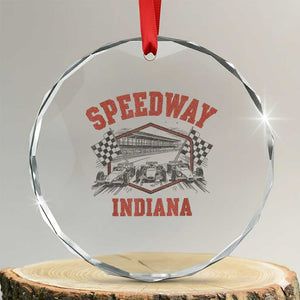 Indiana Speedway Slammer 2025 Crystal Glass Ornament Detention Prison Jail TS02 Transparent Glass 3'' Circle Print Your Wear