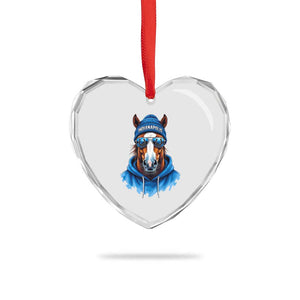 IFC Football Lover Heart Crystal Glass Ornament Blue Equine Shoe Sport Fan Game Day TS11 Print Your Wear