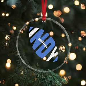 IFC Blue Football Lovers Game Day Crystal Glass Ornament TS11 Print Your Wear
