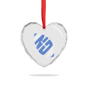 IFC Blue Football Lovers Game Day Heart Crystal Glass Ornament TS11 Print Your Wear