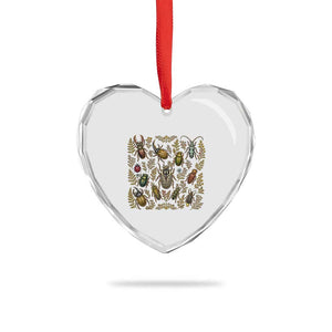 Insect Bug Collection Collector Entomologist Entomology Heart Crystal Glass Ornament