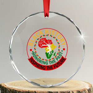 Inspiring The Future Honoring The Past Crystal Glass Ornament African American Heritage TS12 Transparent Glass 3'' Circle Print Your Wear