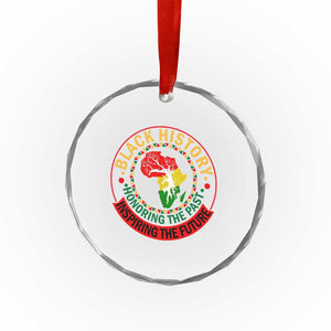 Inspiring The Future Honoring The Past Crystal Glass Ornament African American Heritage TS12 Print Your Wear