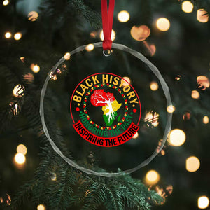 Inspiring The Future Honoring The Past Crystal Glass Ornament African American Heritage TS12 Print Your Wear