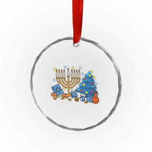 Interfaith Christmas Hanukkah Crystal Glass Ornament Celebration Festival Of Lights Gift TS12 Print Your Wear