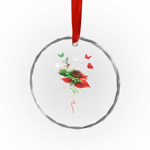Iran Crystal Glass Ornament Free Iran Protest Sunflower Flag TS10 Print Your Wear