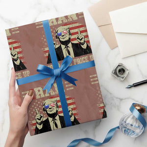 Iran Your Gas Price Up Wrapping Paper Roll Funny Political Gas Station TS11 Mocha Print Your Wear