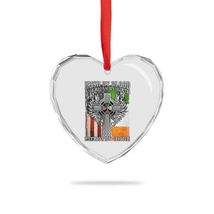 Irish Americans Heart Crystal Glass Ornament Irish By Blood American By Birth Patriot By Choice Celtic Cross TS11 Print Your Wear