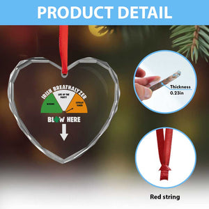 Irish Breathalyzer Blow Here Funny Drinking Gauge Heart Crystal Glass Ornament St Patricks Day Party Offensive Adult Humor TS02 Print Your Wear