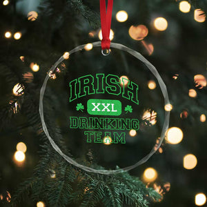 Irish Drinking Team XXL Funny St Patricks Day Party Squad Crystal Glass Ornament TS02 Print Your Wear