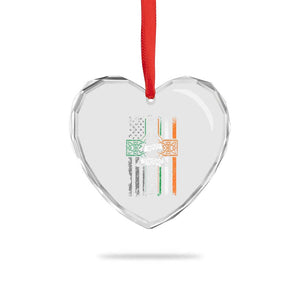 Irish Pride Heart Crystal Glass Ornament American Flag Celtic Cross St Patricks Day TS02 Print Your Wear