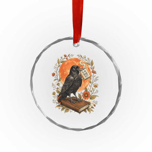 Is He Dead Yet Raven Drinking Coffee Crystal Glass Ornament Vintage Book Political Dark Humor TS02 Print Your Wear