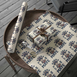 It Is Gonna Be Maye Wrapping Paper Roll Funny QB Sport Fan TS12 Beige Print Your Wear