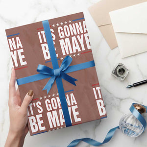 It Is Gonna Be Maye Wrapping Paper Roll Funny Quarterback Football Fan TS12 Mocha Print Your Wear