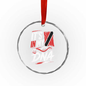 It Is in My DNA Trinidad and Tobago Crystal Glass Ornament Trinidadian Flag Roots
