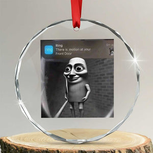 Italian Brainrot Tung Tung Tung Sahur Crystal Glass Ornament Internet Memes Ring with Motion TS10 Transparent Glass 3'' Circle Print Your Wear