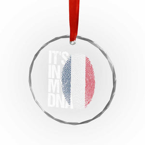 It's in My DNA France French Flag Crystal Glass Ornament TS14 Print Your Wear