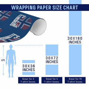 It's in My DNA Norway Norwegian Flag Pride Wrapping Paper Roll TS14 Print Your Wear