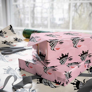 Its My 45th Birthday Wrapping Paper Roll Birthday Queen Crown Gift For Women