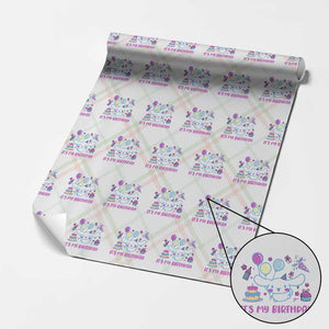 Its My Birthday Wrapping Paper Roll Girl Party Funny Bday Family Party TS10 Christmas Plaid Print Your Wear