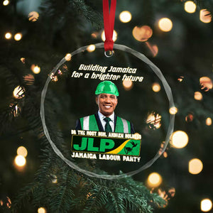 Jamaica Labour Party Crystal Glass Ornament Andrew Holness JLP Supporter Gifts TS10 Print Your Wear