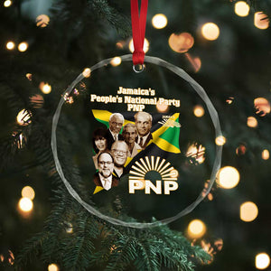 Jamaica People's National Party PNP Supporter Crystal Glass Ornament Patriotic Political Leaders Tribute Jamaican Flag TS02 Print Your Wear