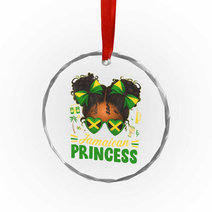 Jamaica Princess Crystal Glass Ornament Proud Jamaican Afro Black Girls Jamaica Flag Pride TS10 Print Your Wear
